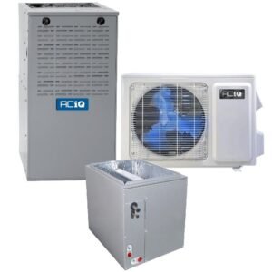 1.5 Ton 16 SEER2 80% AFUE 45,000 BTU ACiQ High Efficiency Gas Furnace and Air Conditioner System | Inverter-R410A