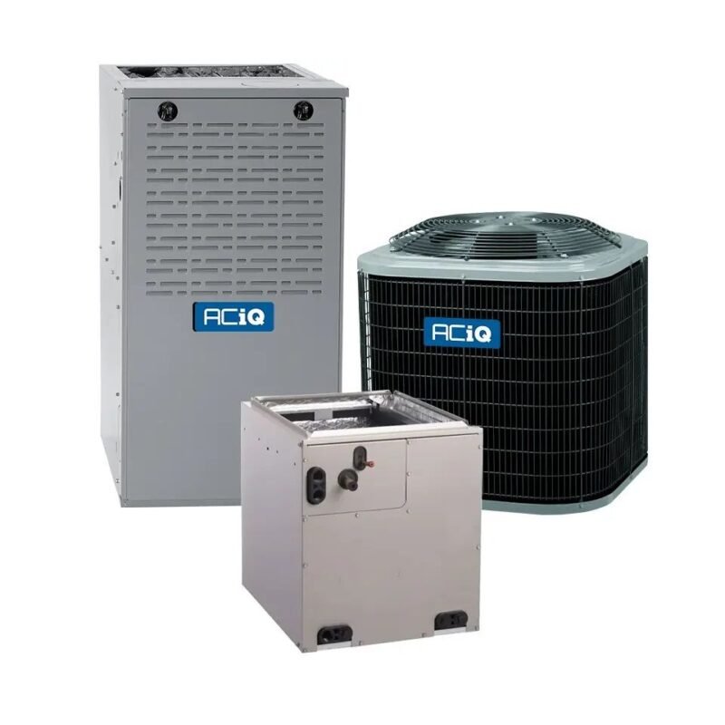 2 Ton 16 SEER2 80% AFUE 88,000 BTU ACiQ Gas Furnace and Heat Pump System - Multi-Positional| R454B