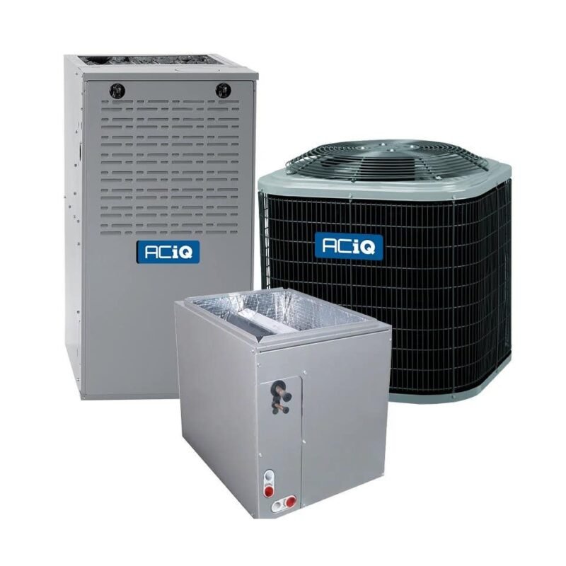 1.5 Ton 13.4 SEER2 80% AFUE 45,000 BTU ACiQ Gas Furnace and Air Conditioner System - Multi-Positional - R454B