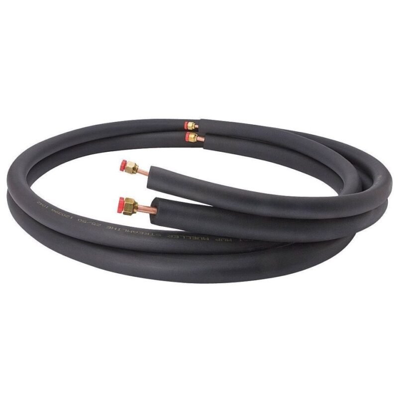 Refrigerant Line Set with 1/4" and 1/2" Line Ends - 30 feet